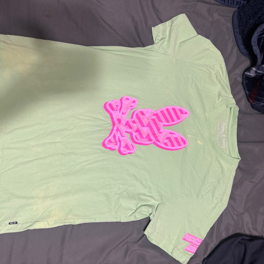 Men’s psycho bunny, green T-shirt, size small